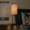 Lucide MAGIC - stolní lampa - Ø 18 cm - 1xE27 - černé