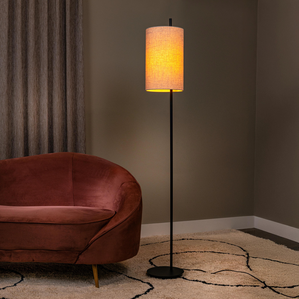 Lucide MAGIC - stojací lampa - Ø 24 cm - 1xE27 - černá