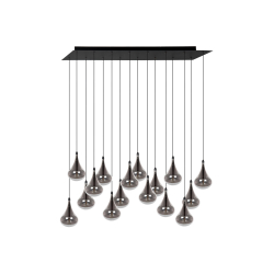 Lucide TEARS závěsné stropní svítidlo G4 16x1,5W 3000K černá