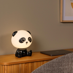 Lucide DODO PANDA dětská stolní lampa - stmívatelná - 1x3W černá