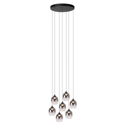 Lucide TAMINO - Závěsné svítidlo - Ø 52 cm - LED Rozm. - 7x7W 3000K - Černá