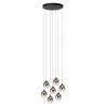 Lucide TAMINO - Závěsné svítidlo - Ø 52 cm - LED Rozm. - 7x7W 3000K - Černá