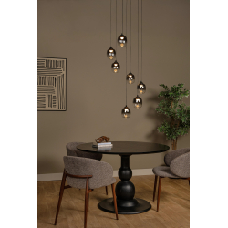 Lucide TAMINO - Závěsné svítidlo - Ø 52 cm - LED Rozm. - 7x7W 3000K - Černá