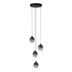 Lucide TAMINO - závěsné svítidlo - Ø 36 cm - LED stmívatelné - 4x5,2W 3000K - černé