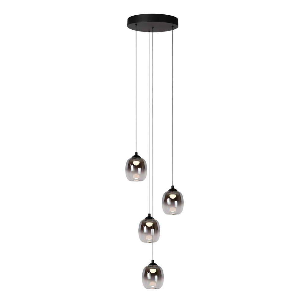 Lucide TAMINO - závěsné svítidlo - Ø 36 cm - LED stmívatelné - 4x5,2W 3000K - černé
