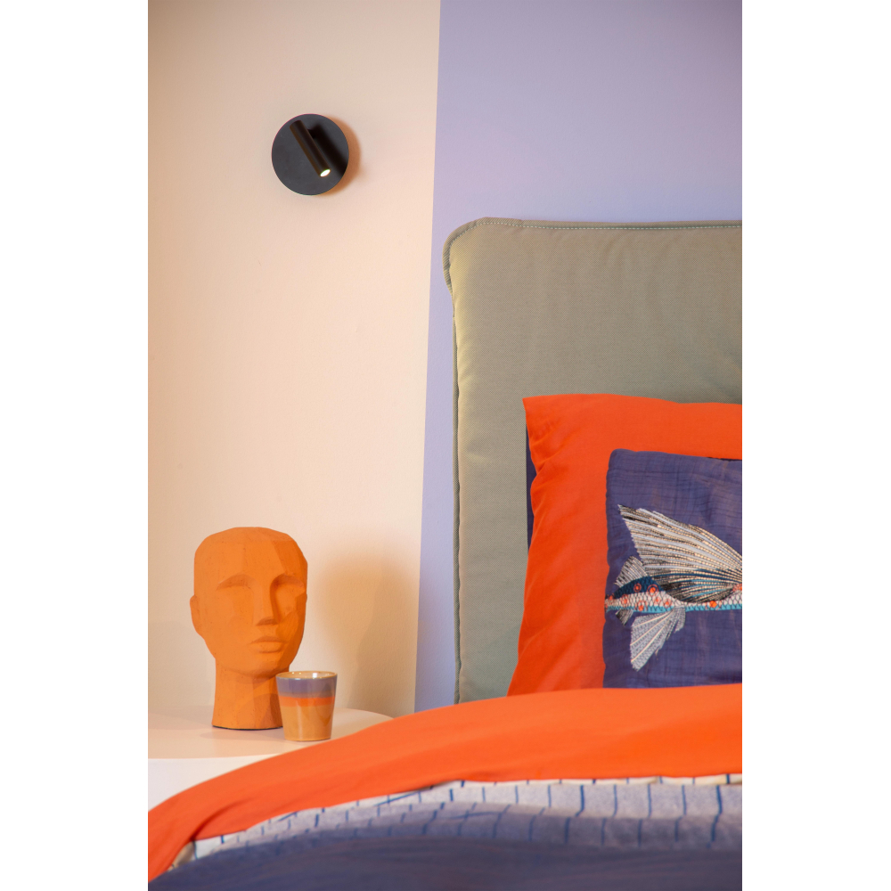 Lucide JOLIJN - Dobíjecí noční lampa / Nástěnné svítidlo - Baterie - Ø 10,2 cm - LED - 1x2W 3000K - Magnetické