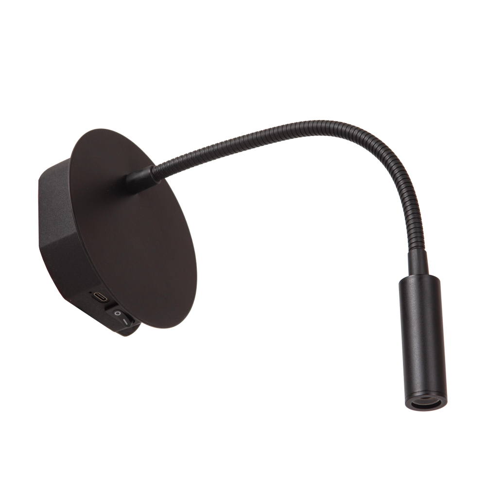 Lucide JOLIJN - Dobíjecí noční lampa / Nástěnné svítidlo - Baterie - Ø 11 cm - LED - 1x2W 3000K - Magnetické -