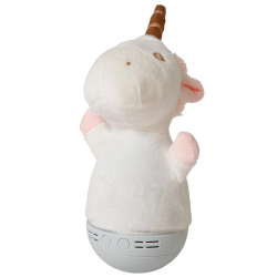 Lucide DOLLY - stolní lampa dětská - baterie - LED - 1x3W 2700K - S hudební funkcí - bílé