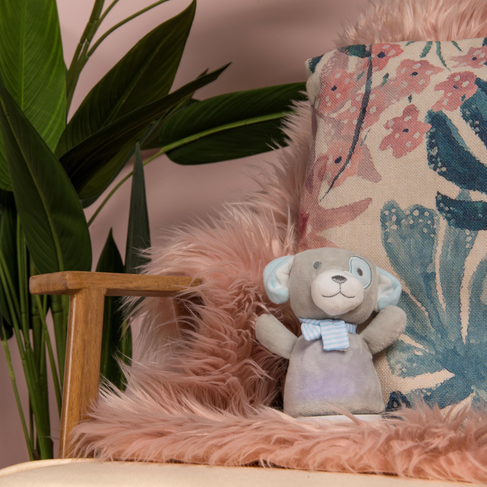 Lucide DOLLY - stolní lampa dětská - baterie - LED - 1x3W 2700K - S hudební funkcí - šedá