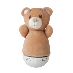 Lucide DOLLY - stolní lampa dětská - baterie - LED - 1x3W 2700K - S hudební funkcí - hnědá