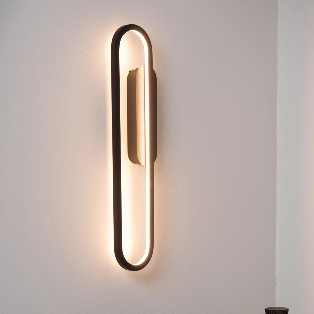Lucide THELMA - nástěnné svítidlo - LED stmívatelné - 1x24W 2700K - černé