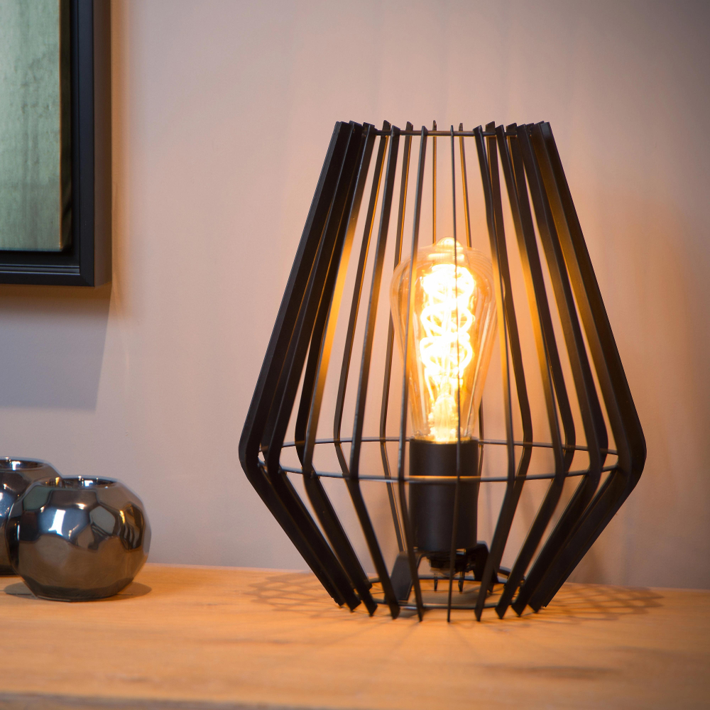 Lucide 78598/01/30 REDA stolní lampa E27/40W H27cm černá