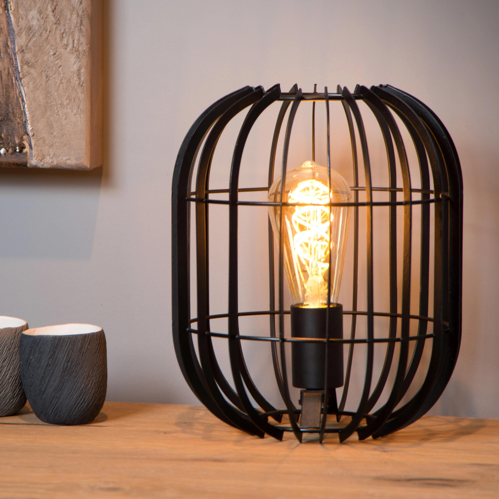 Lucide 78599/01/30 REDA stolní lampa E27/40W H26cm černá