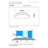 Lucide DASHER – stropní svítidlo do Koupelny – Ø 29,3 cm – LED – 1x12W 2700K – IP44 – se senzorem – Bílý