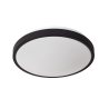 Lucide DASHER - LED stropní světlo Koupelna - Ø 34,8 cm - 1x18W - IP44 - Senzor pohybu & Den/Noc - Černé