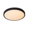 Lucide DASHER - LED stropní světlo Koupelna - Ø 34,8 cm - 1x18W - IP44 - Senzor pohybu & Den/Noc - Černé