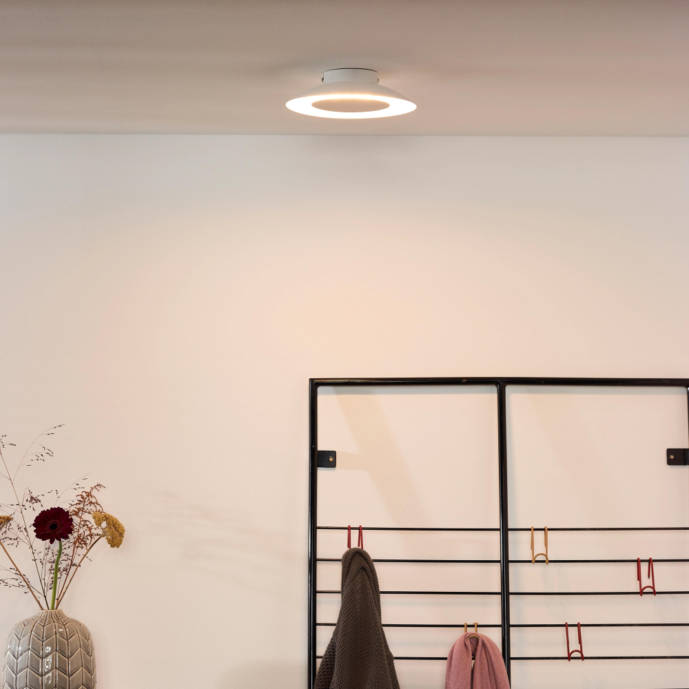 Lucide FOSKAL - zapuštěné stropní svítidlo - Ø 21,5 cm - LED - 1x6W 2700K - Bílá