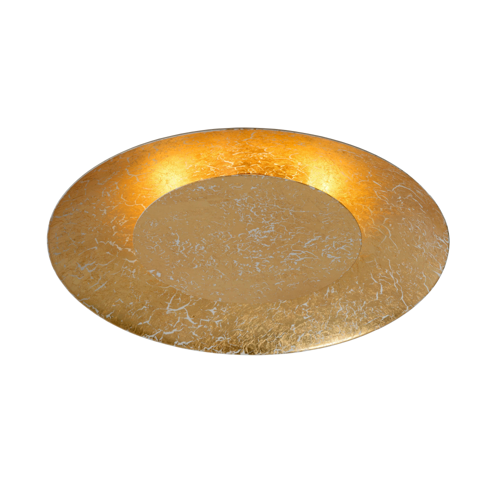 Lucide FOSKAL - zapuštěné stropní svítidlo - Ø 34,5 cm - LED - 1x12W 2700K - Mosaz
