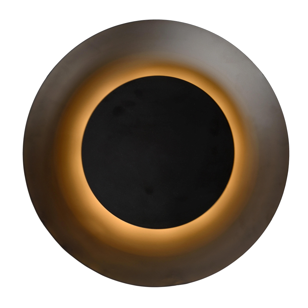 Lucide FOSKAL - zapuštěné stropní svítidlo - Ø 34,5 cm - LED - 1x12W 2700K - Černá