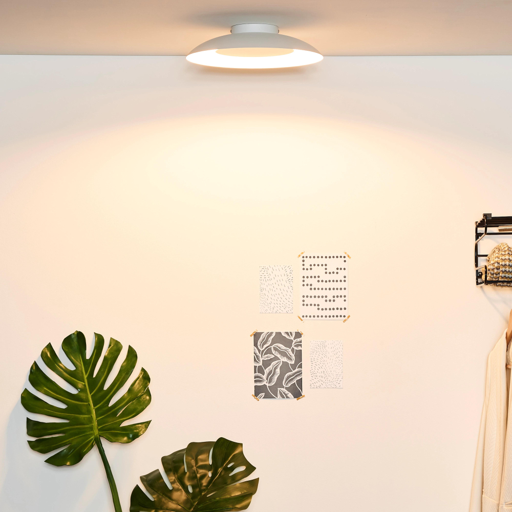 Lucide FOSKAL - stropní svítidlo - Ø 34,5 cm - LED - 1x12W 2700K - Bílá