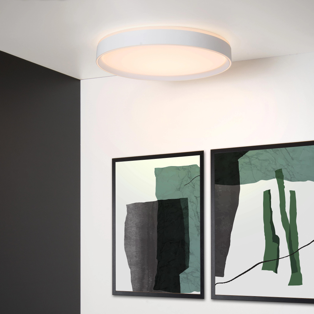 LED Stropní svítidlo Lucide NURIA - Ø 50 - stmívatelné - bílé