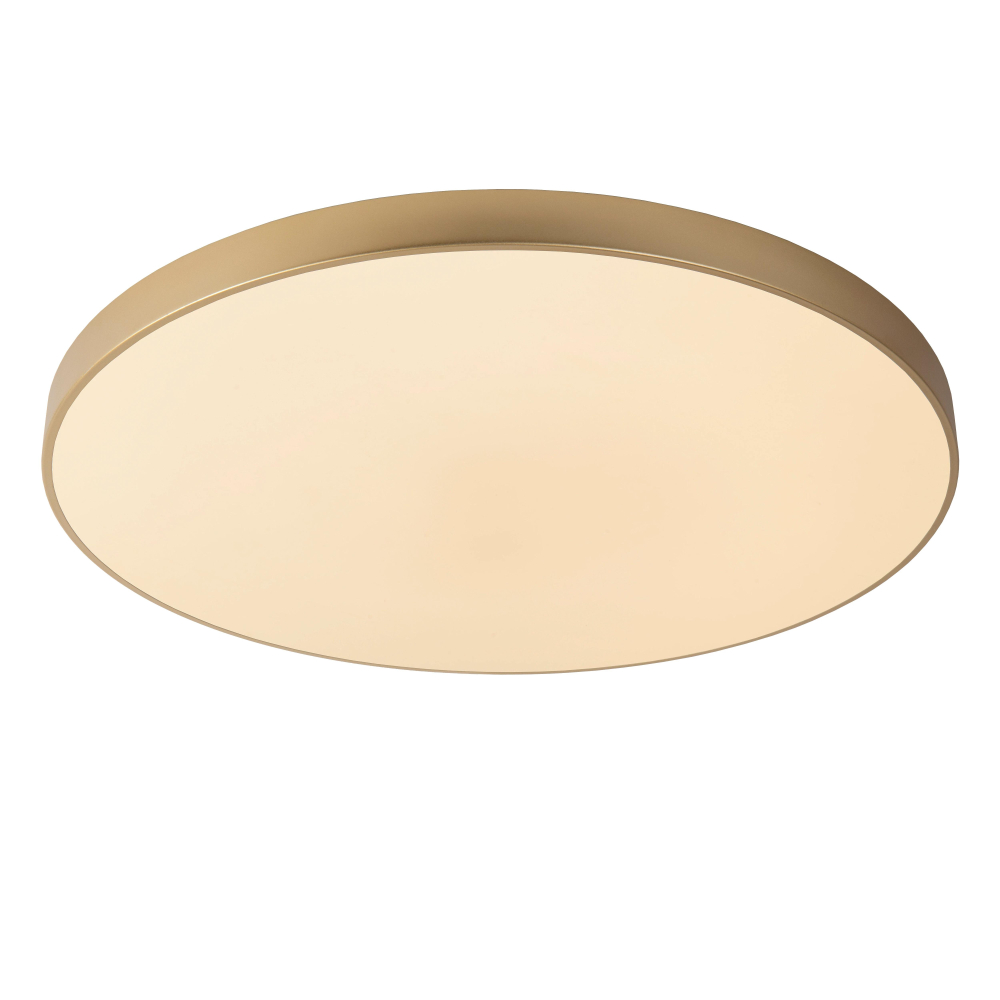 Lucide UNAR stropní LED  svítidlo Ø 80 cm 1x80W 2700K matná zlatá/mosazná