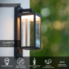 Lucide CLAIRETTE - nástěnné svítidlo venkovní - LED - IP54 - Černá 28861/10/30