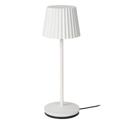 Lucide JUSTINE venkovní stolní lampa 1x2W 2700K IP54 bílá