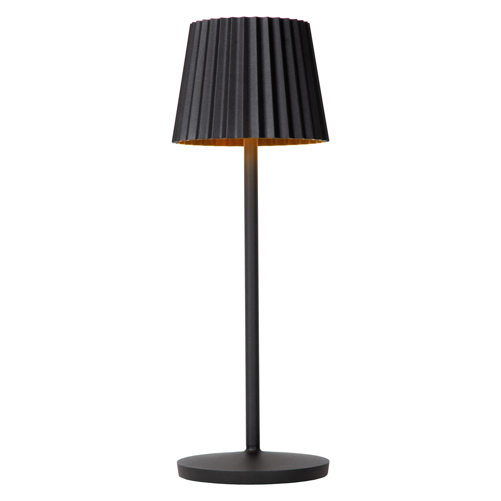 Lucide JUSTINE venkovní stolní lampa 1x2W 2700K IP54 černá
