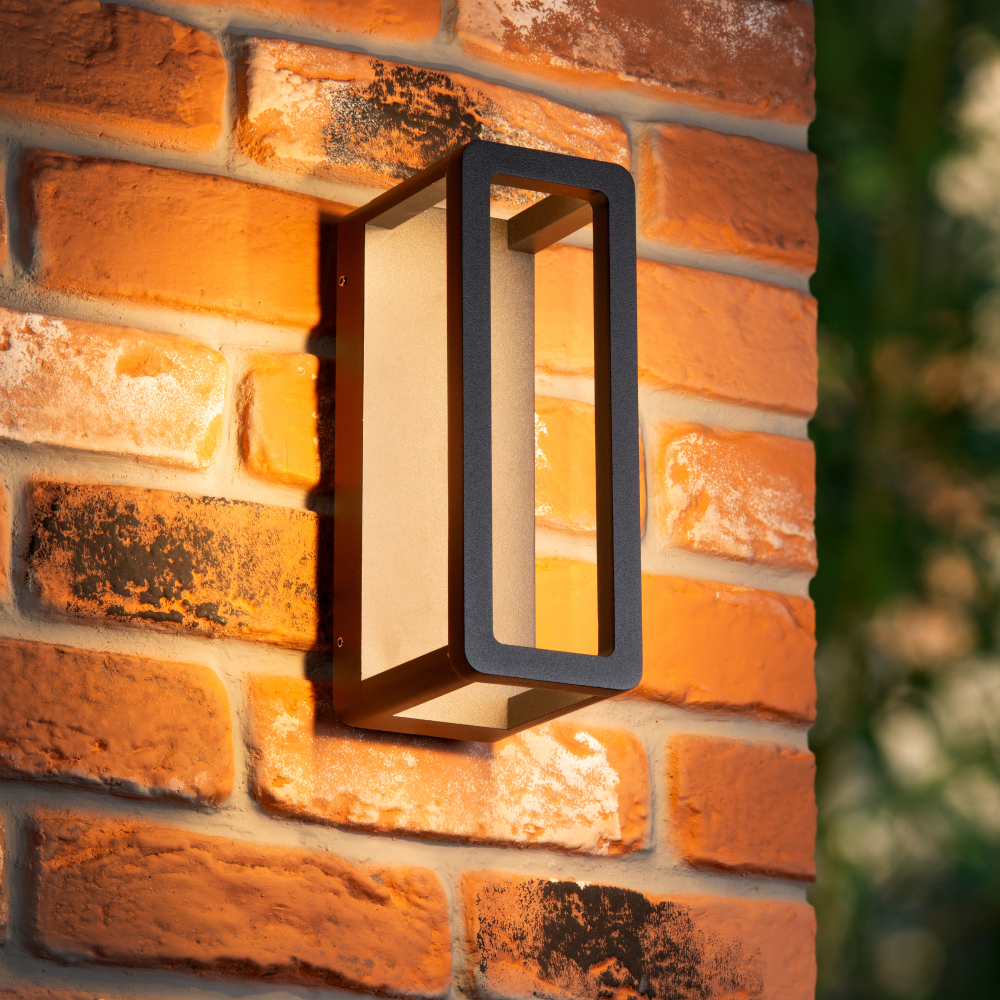 Lucide NARVIK - Nástěnné svítidlo vnitřní/venkovní - LED - 1x9,2W 3000K - IP65 - černé