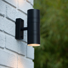 Lucide ARNE-LED - přisazené bodové svítidlo venkovní - Ø 6,3 cm - LED - GU10 - 2x5W 2700K - IP44 - Černá 14867/11/30