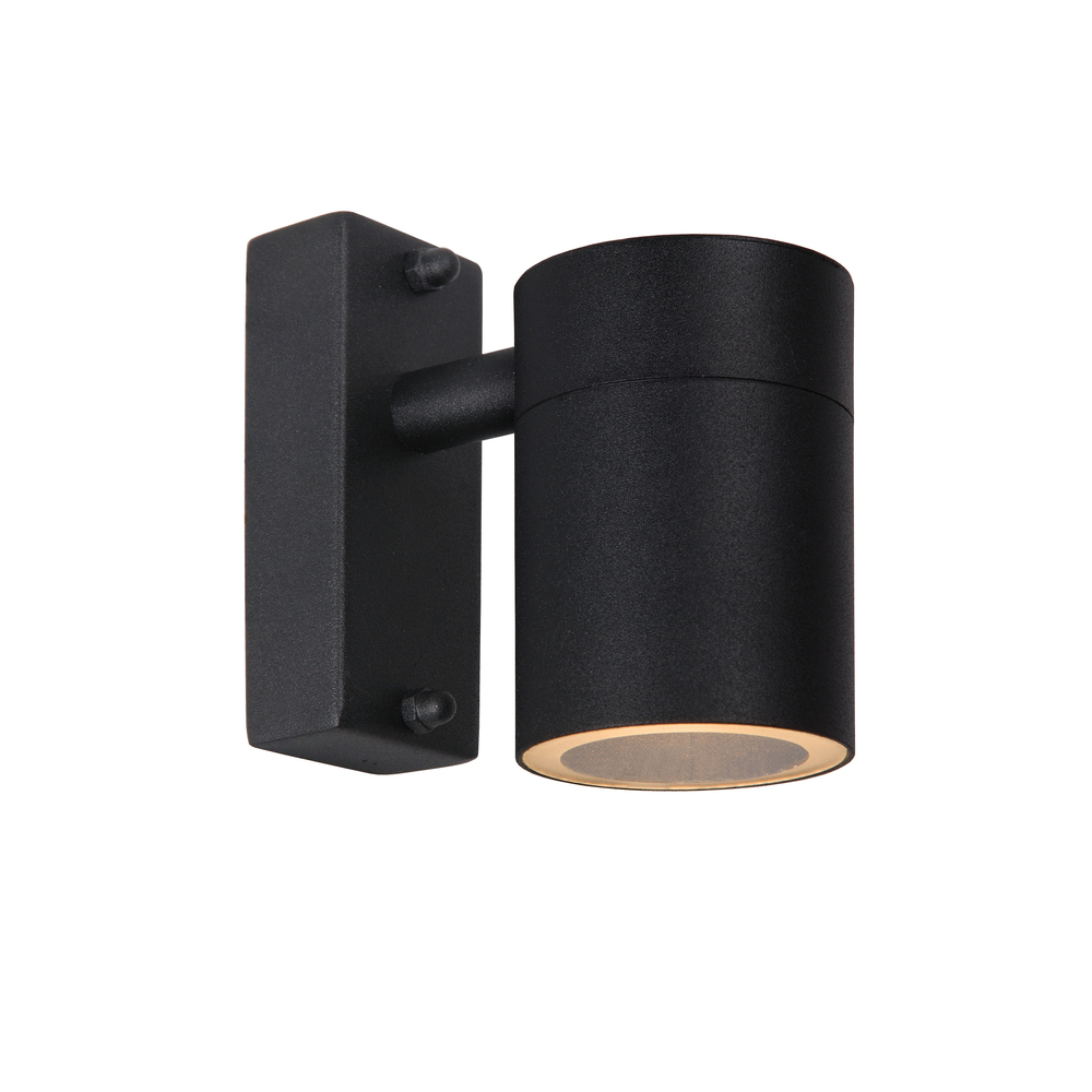 Lucide ARNE-LED - přisazené bodové svítidlo venkovní - Ø 6,3 cm - LED - GU10 - 1x5W 2700K - IP44 - Černá 14867/05/30