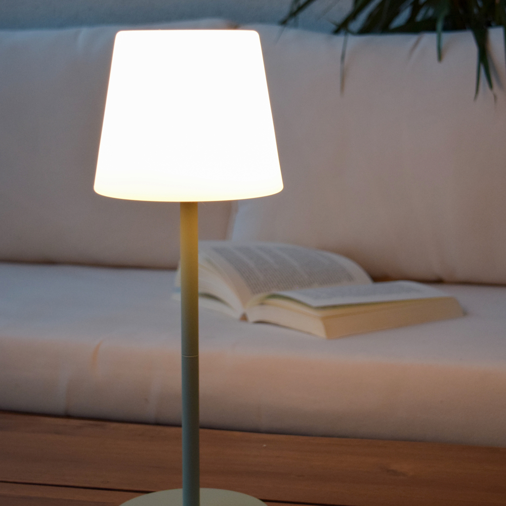 Lucide TYON - Dobíjecí stolní lampa Vnitřní/Venkovní - baterie - LED stm. - IP65 - Zelená