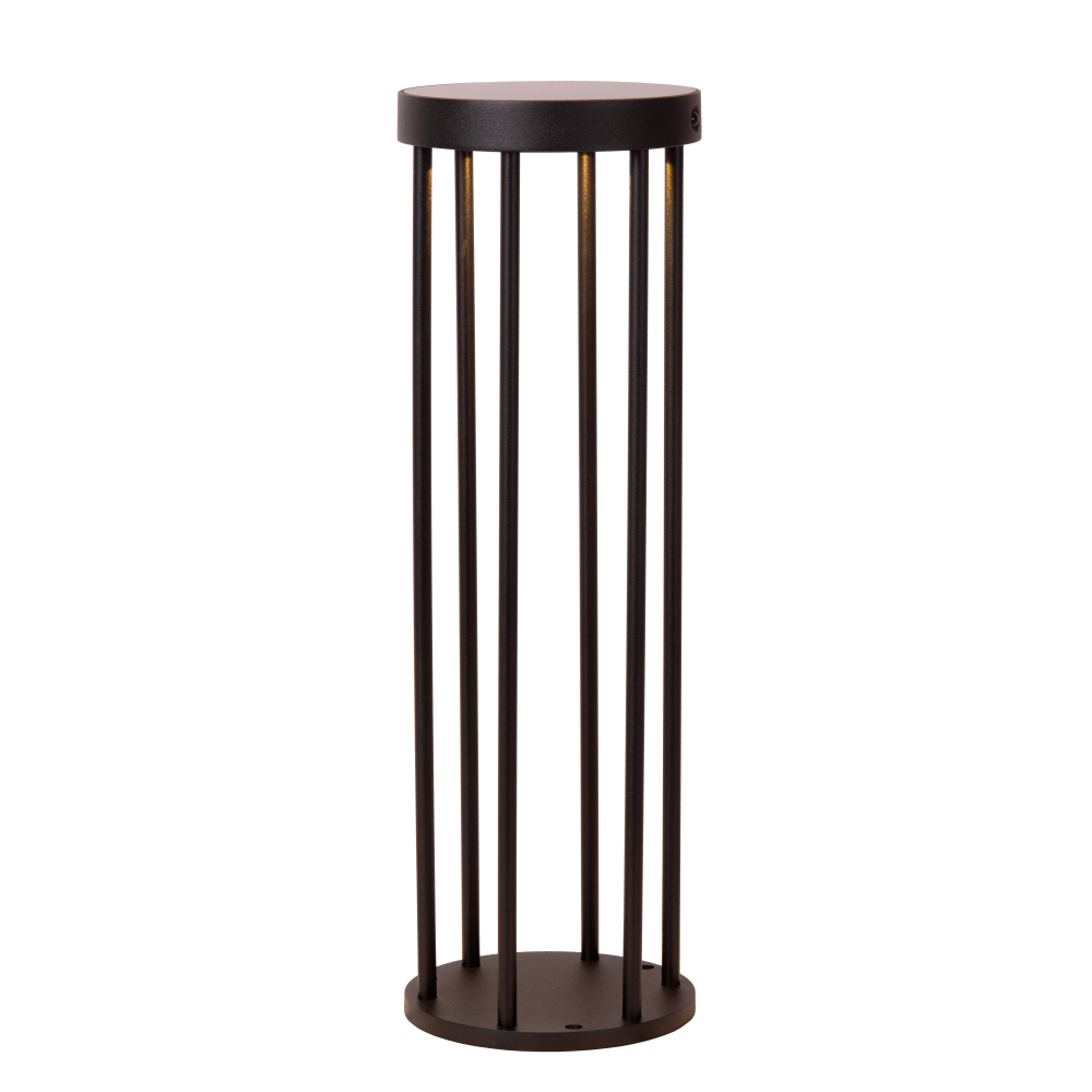 Lucide JACKSON - Patkové stmívatelné svítidlo - Ø 16 cm - LED - 1x2W - IP65 - Senzor Den/Noc - Černá