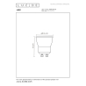 Lucide LED žárovka - Ø 3,5 cm - stmívatelná - GU10 - 1x4W 2200K/3000K - Černá