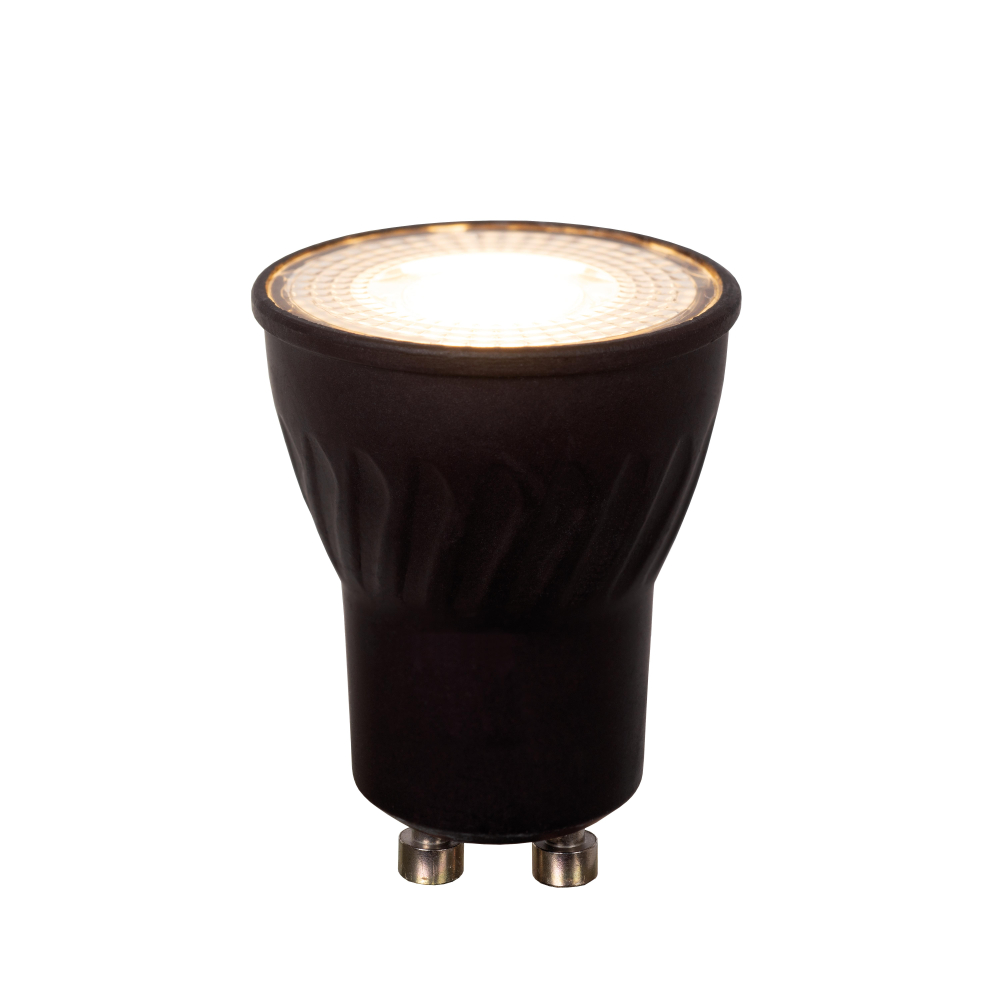 Lucide LED žárovka - Ø 3,5 cm - stmívatelná - GU10 - 1x4W 2200K/3000K - Černá