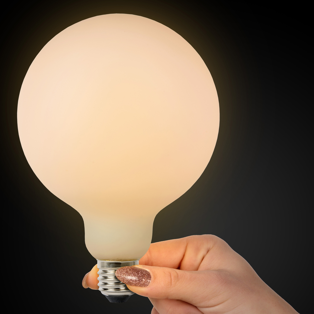 LED žárovka - E27/8W - 3STEP stmívatelná opál