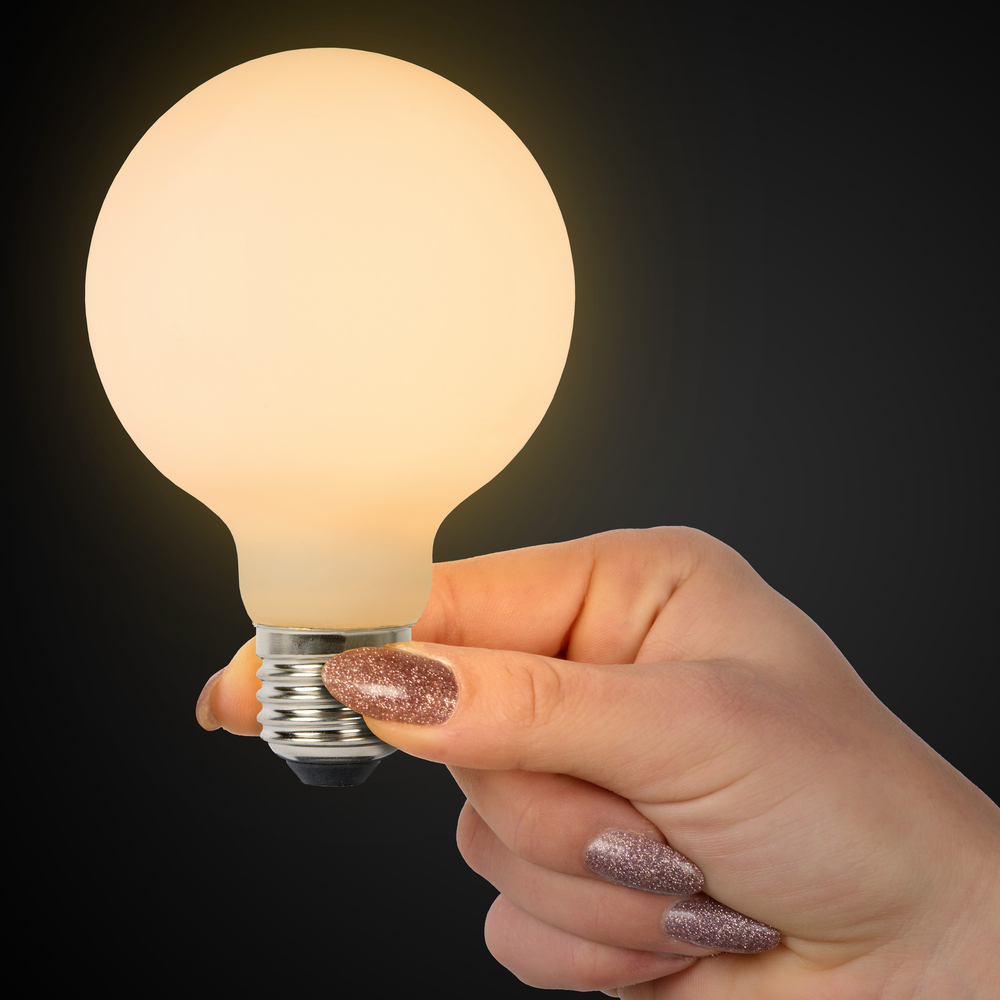 LED žárovka - E27/8W - 3krokově stmívatelná - opál