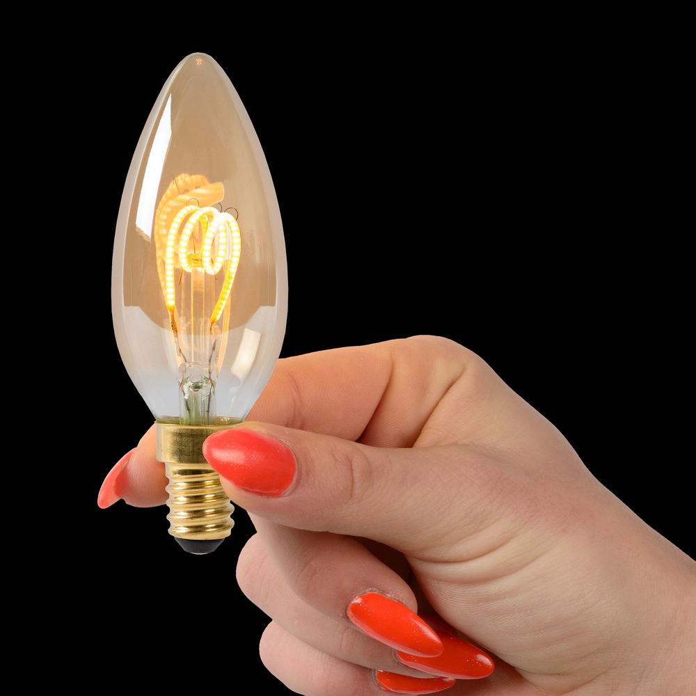 Lucide 49043/03/62 Žárovka LED Filament svíčka  3W 115M 2200K