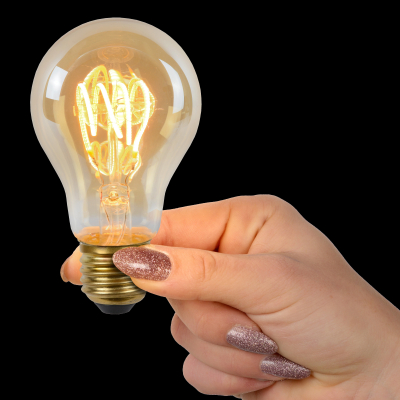 Lucide 49042/04/62 LED žárovka přepínací se SENSOREM A60 E27/4W Amber