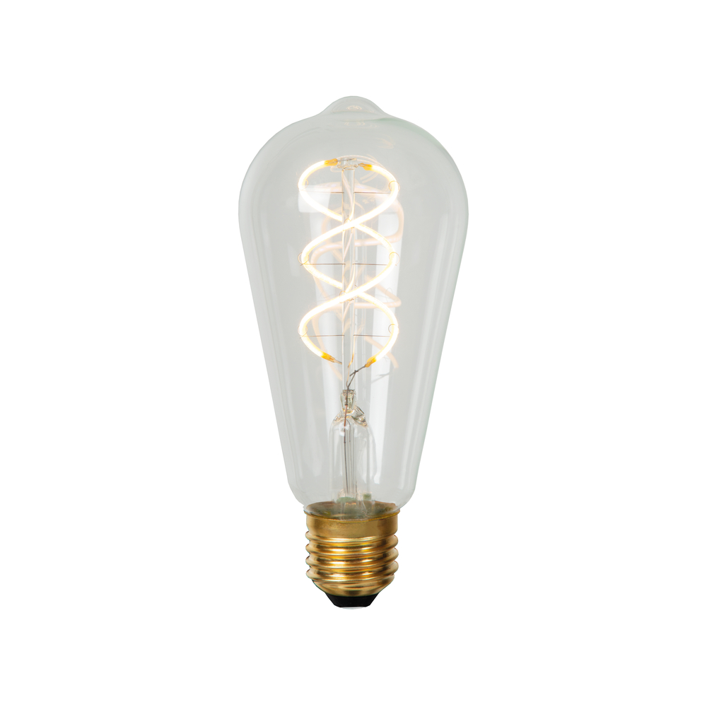 Lucide ST64 filamentová LED žárovka Ø 6,4 cm E27 1x4,9W 2700K průhledná Lucide ST64 filamentová LED žárovka Ø 6,4 cm E27 1x4,9W 2700K průhledná