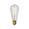 Lucide ST64 filamentová LED žárovka Ø 6,4 cm E27 1x4,9W 2700K průhledná