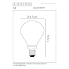 Lucide LED žárovka - okrasné vlákno - Ø 4,5 cm - stmívatelné - 1x4W 2700K - Albast 49022/04/67