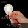 Lucide LED žárovka - okrasné vlákno - Ø 4,5 cm - stmívatelné - 1x4W 2700K - Průhledné 49022/04/60