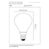 Lucide LED žárovka - okrasné vlákno - Ø 4,5 cm - stmívatelné - 1x4W 2700K - Průhledné 49022/04/60