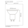Lucide LED žárovka - Ø 5 cm - LED - GU10 - 1x5W 2700K - Průhledné 49008/05/60