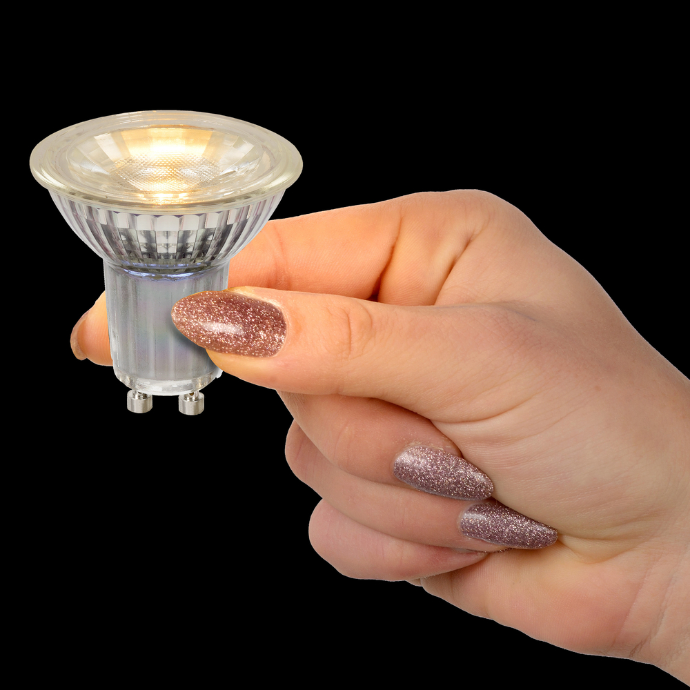 Lucide LED žárovka - Ø 5 cm - LED - GU10 - 1x5W 2700K - Průhledné 49008/05/60