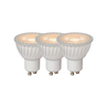 Lucide LED žárovka - Ø 5 cm - stmívatelné - GU10 - 3x5W 3000K - Bílá 49006/15/31