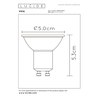 Lucide LED žárovka - Ø 5 cm - stmívatelné - GU10 - 1x5W 3000K - Bílá 49006/05/31