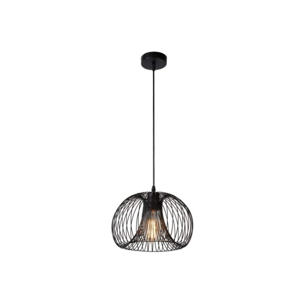 Lucide VINTI - závěsné svítidlo - Ø 30 cm - Černá 02400/30/30